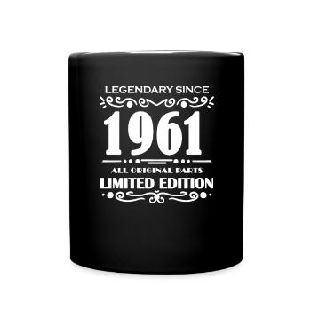 1961 - Born 1961 - Full Colour Mug - black - Front