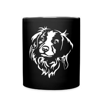 Kooikerhondje Head « Black Edition » - Mug uni - noir - Devant