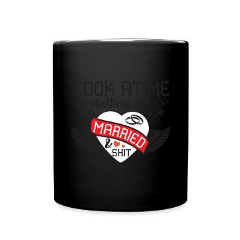 Regardez-moi me marier tous - Mug uni - noir - Devant