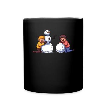 Snowman - Full Colour Mug - black - Front