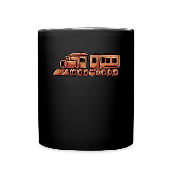 Wooden railway Wooden railway - Full Colour Mug - black - Front