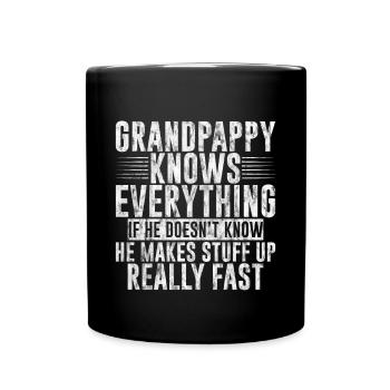 Grandpappy Knows Everything 3 - Full Colour Mug - black - Front