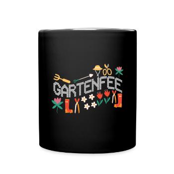 Garden Fairy Gardener Hobby Garden Self-Catering - Full Colour Mug - black - Front