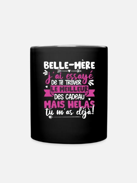 Belle-Mere Beau-Fils Genial Mamie - Mug uni - noir