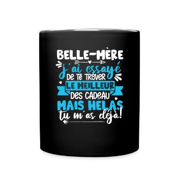 Fête Des Mères Cadeau Humour Belle Mère - Mug uni - noir - Devant