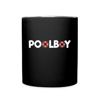Pool Boy Swimming Pool - Bademeister - Tasse einfarbig - Schwarz - Vorne