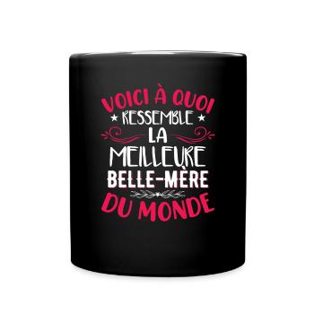 Humour drôle de belle-mère - Mug uni - noir - Devant