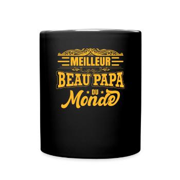 Meilleur Beau Papa Du Monde | Drôle Beau-Père - Mug uni - noir - Devant