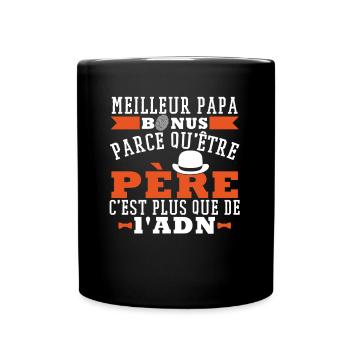 Meilleur Papa Bonus - Mug uni - noir - Devant