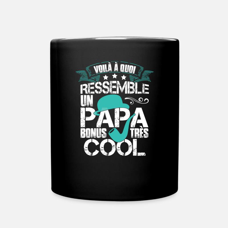 Un Papa Bonus Très Cool - Mug uni - noir