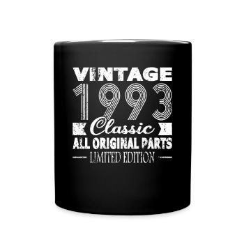 30e anniversaire Millésime 1993 Classique 1993 - Mug uni - noir - Devant