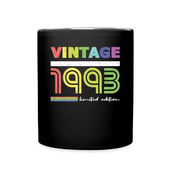 30. Geburtstag Vintage 1993 Limited Edition - Tasse einfarbig - Schwarz - Vorne