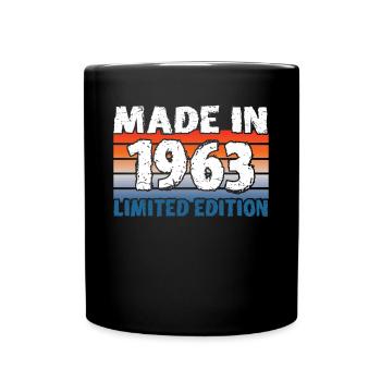 60e anniversaire Made in 1963 Edition limitée - Mug uni - noir - Devant