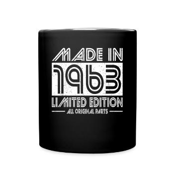 60e anniversaire Made in 1963 Edition limitée - Mug uni - noir - Devant