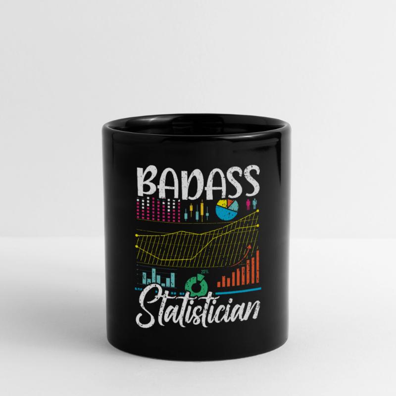 Badass Statistician Data Analyst Job Statistics Full Colour Mug