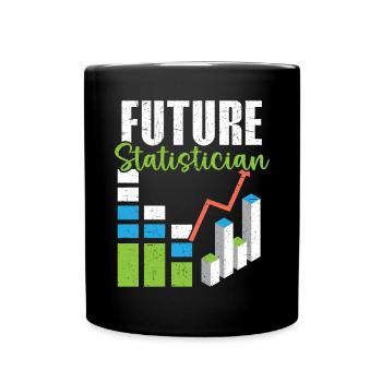 Futur statisticien Data Analyst Job Statistics - Mug uni - noir - Devant