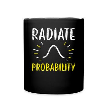 Radiate Probability Statistics Job Statisticien - Mug uni - noir - Devant