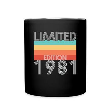 Limited Edition Retro 1981 - Full Colour Mug - black - Front