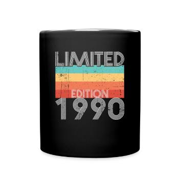 Limited Edition Retro 1990 - Tasse einfarbig - Schwarz - Vorne