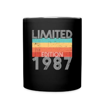 Limited Edition Retro 1987 - Tasse einfarbig - Schwarz - Vorne