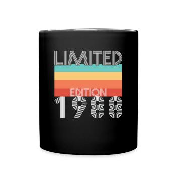 Limited Edition Retro 1988 - Tasse einfarbig - Schwarz - Vorne