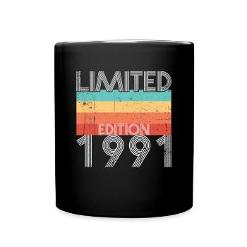 Limited Edition Retro 1991 - Tasse einfarbig - Schwarz - Vorne