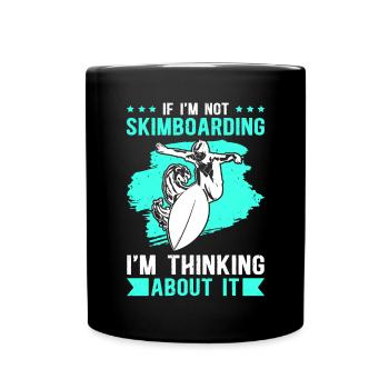 Skimboard Surf Skimbording Skimbording Cadeau - Mug uni - noir - Devant