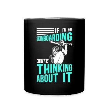 Skimboard Surfing Skimborden Skimbording Cadeau - Mug uni - noir - Devant