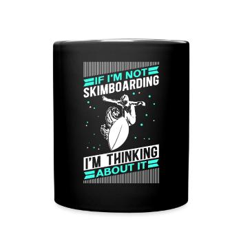 Skimboard Skimborden Surfing Skimbording Cadeau - Mug uni - noir - Devant