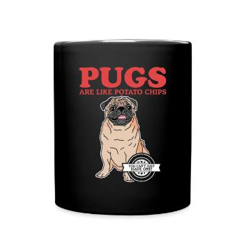 Pug Dogs Dog Owner Dog Owner Gift - Full Colour Mug - black - Front