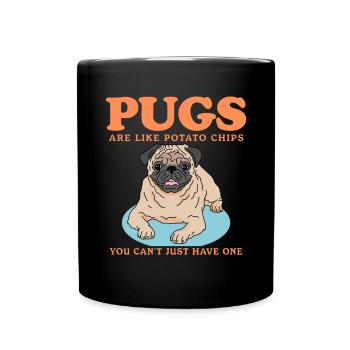 Pug Dogs Dog Owner Dog Owner Gift - Full Colour Mug - black - Front