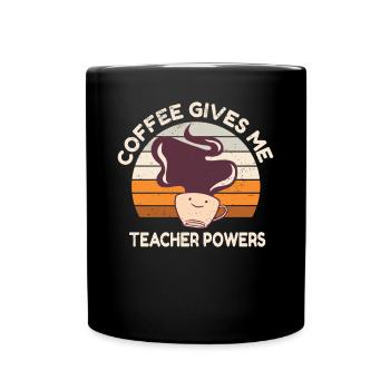 Enseignante au primaire Éducatrice de maternelle - Mug uni - noir - Devant