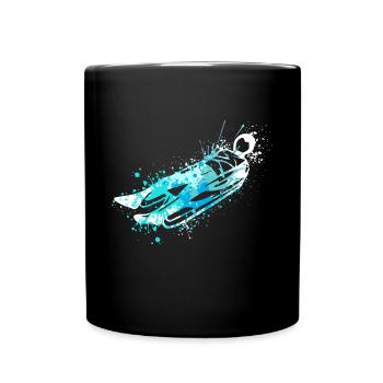 Splash Snow Luge Sled - Full Colour Mug - black - Front