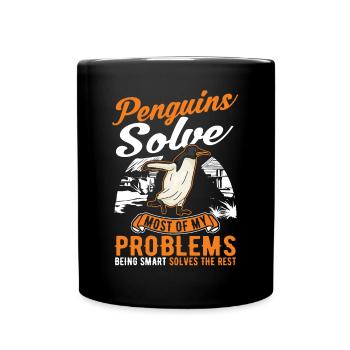 Penguin Gift Penguin - Full Colour Mug - black - Front