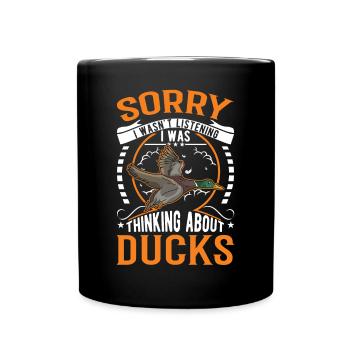 Duck Gift Duck Duck Breeder - Full Colour Mug - black - Front