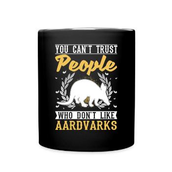 Aardvark Gift Aardvark - Full Colour Mug - black - Front
