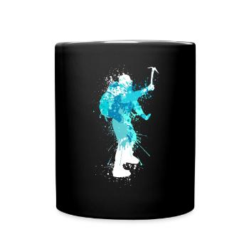 Splash Sports d’hiver Escalade sur glace - Mug uni - noir - Devant