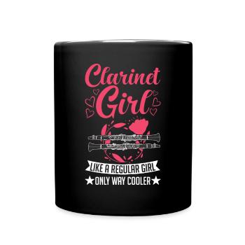 Clarinette Clarinettiste - Mug uni - noir - Devant