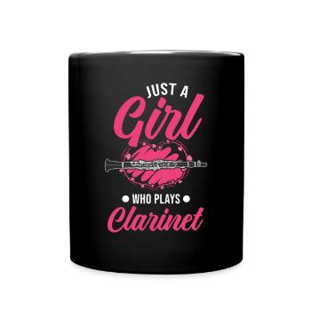 Clarinette Clarinettiste - Mug uni - noir - Devant