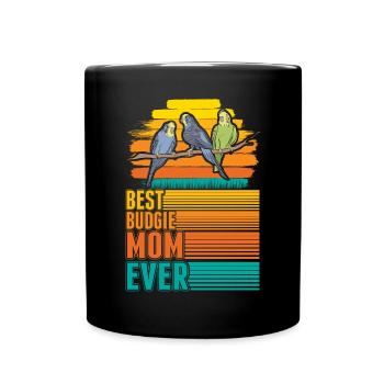 Budgerigar Mama Welli Perruche Perruche Perruche - Mug uni - noir - Devant