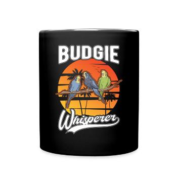 Budgerigar Whisperer Welli Perruche - Mug uni - noir - Devant