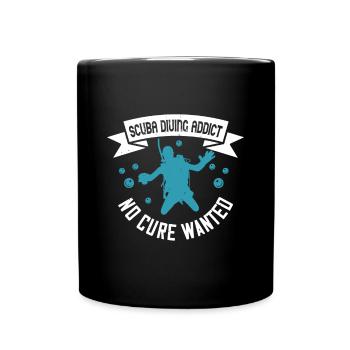 Scuba Diving Addict No Cure Wanted - Mug uni - noir - Devant