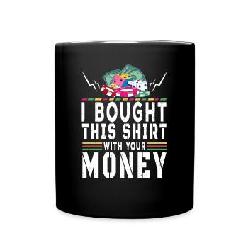 Casino Gambling Slot Machine Card Game - Full Colour Mug - black - Front