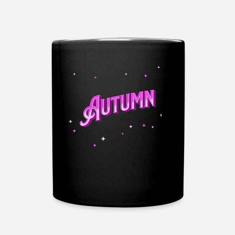 Autumn Namen personalisiert - Tasse einfarbig - Schwarz
