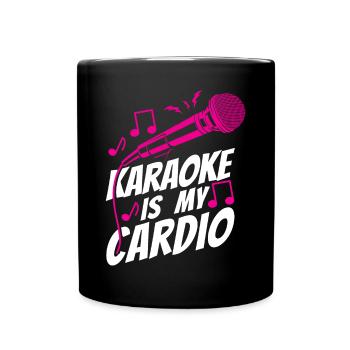 Karaoke Singer Karaoke Is My - Tasse einfarbig - Schwarz - Vorne