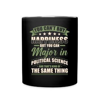 Political Science Degree - Full Colour Mug - black - Front
