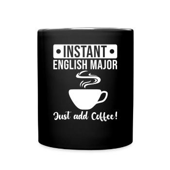 Diplôme d’anglais - Mug uni - noir - Devant