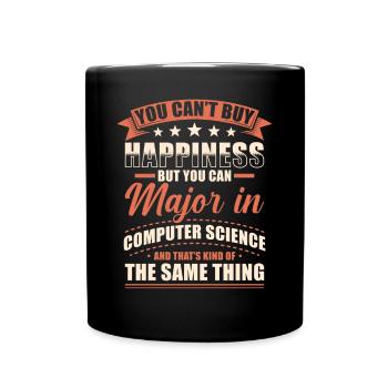 Diplôme en informatique - Mug uni - noir - Devant