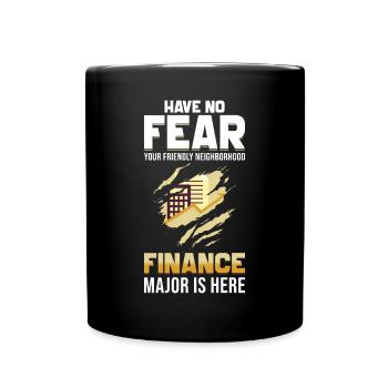 Public Finance Degree - Full Colour Mug - black - Front
