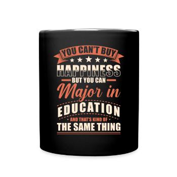 Diplôme de pédagogie - Mug uni - noir - Devant